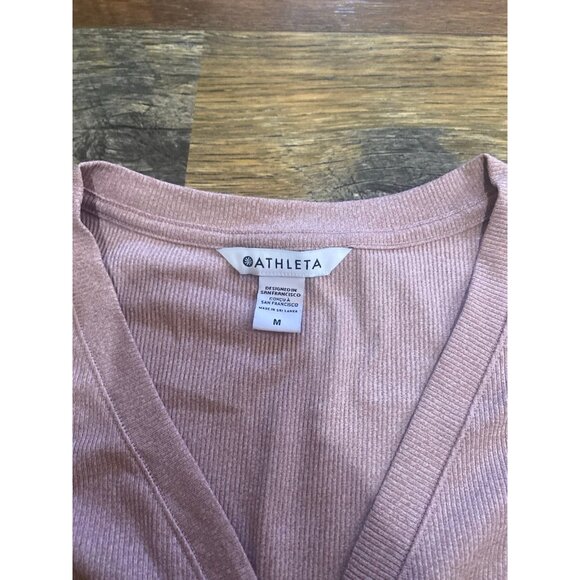 Athleta Rose‎ Ribbed Henley top - Picture 2 of 2
